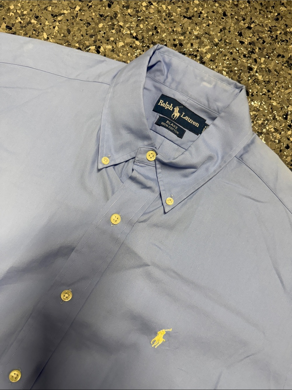Ralph Lauren Blake Sky Blue Button-Down Oxford Shirt Medium